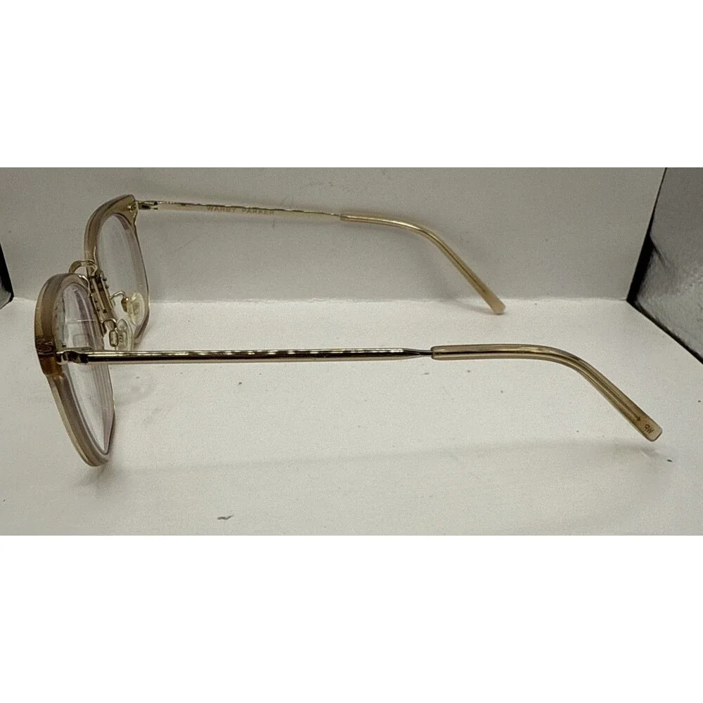 Warby Parker Eyeglasses Halton M 1177 Nutmeg Crystal/Riesling Square 50-22 145